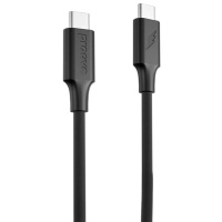 Кабель Proove Striped Silicone Type-C to Type-C 60W 1m Black (CCSS60002201) (Код товару:40989)