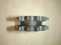 Блок звездочка. зірочка подвійна зуб= 15 х15 t= 25.4 d=72