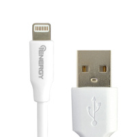 Кабель iEnergy USB Classic, Lightning, 1m, 2.4A, White