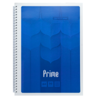 /Зошит на пружині PRIME А4, 96л., клітка, в картонній обкладинці, синій