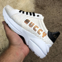 Кроссовки Gucci Rhyton Golden Stars White/Black