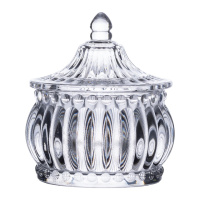Конфетница стеклянная c крышкой Ø 8 см в восточном стиле HP-YH-2