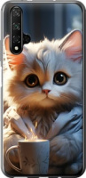 Чехол на Huawei Nova 5T White cat 5646u-1833