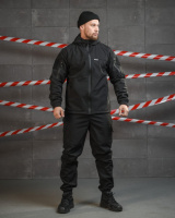 Тактичний костюм софтшел Oblivion black ВТ0600