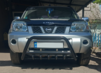 Кенгурятник QT006 Black (нерж.) для Nissan X-trail T30 2002-2007 гг