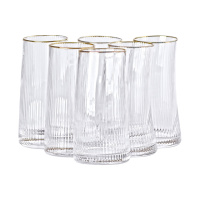 Набір склянок Sail високих 6 штук по 600 мл, прозорий