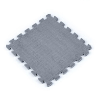 Пол-пазл плюшевый 30х30х1см Светло-серый (D) SW-00002080