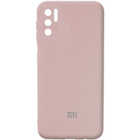 Чохол Silicone Cover Full Camera (AA) для Xiaomi Redmi Note 10 5G / Poco M3 Pro (Рожевий / Pink Sand) - купити в SmartEra.ua