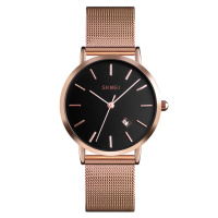 Жіночий наручний годинник Skmei 1530RG Rose Gold у кольорі Рожеве золото з мінеральним склом