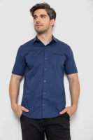 Сорочка чоловіча, колір синій, 214R7008-1