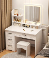 Стіл для макіяжу STL-MD 93 з LED-дзеркалом 137х100х40 см