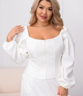Блузка корсет с объемными рукавами