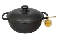 Казан чугунный My-dishes 3л с алюминиевой крышкой (Т402С2)