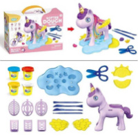 Тісто для ліплення 808-64 (36/2) «Єдиноріг», молди, 4 кольори тіста, у коробці