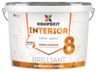 Краска интерьерная INTERIOR 8, 0,9 л, Шелковисто-матовый, Белый