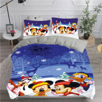 Постельное белье из плюш-велюра Новогодний Микки Маус 3043 13614 215×150 см