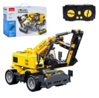 Конструктор Sluban B1155 Екскаватор на радіокеруванні Пульт, Акумулятор, USB заряджання, 353 деталі