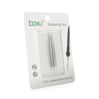 Жало для паяльника BAKKU BK-900M-T-3.2D,silver, 4*6,3mm, медь, гальваническое покрытие, высокая теплопроводность, быстрый нагрев, широкий конус