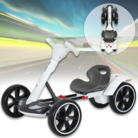 Електромобіль складаний з акумулятором 6V 4.5Ah та швидкістю до 6 км/год HL-B6 Білий