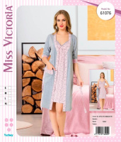 Набір халат і нічнушка 61076