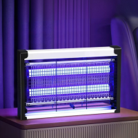 Антимоскитная лампа подвесная с ловушкой от насекомых,светильник уничтожитель комаров и мух мощность 4Вт