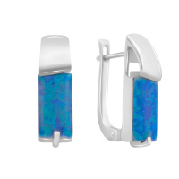 Серебряные серьги CatalogSilver с опалом 1.913ct (2174264)