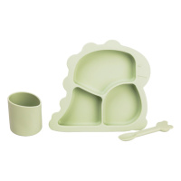 Детский набор силиконовой посуды 3 предмета зеленый HP34545G