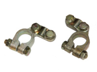 Комплект акумуляторних ремонтних клем + та - (без проводів) легкосплавних