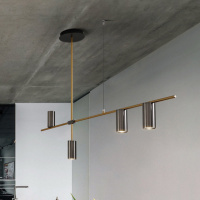 Люстра потолочная на 4 лампочки 26467 Золото 65-55х12х123 см.