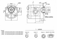 Шестеренчатый (шестерной) гидравлический насос Hidros 10AХ255 (серия 10)