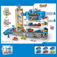 Парковка  “Поліція”, світло, звук, автоматичний ліфт, 4 поверхи, 6 машинок.