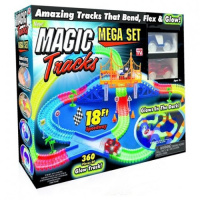 Детский набор MAGIC TRACKS 360 Mega Set Гибкая игрушечная дорога - автотрек конструктор + 2 машинки