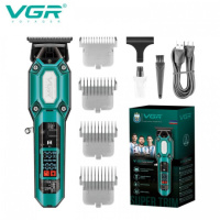 Тример VGR V-900 GREEN, 4 насадки, LED display, 7000 RPM