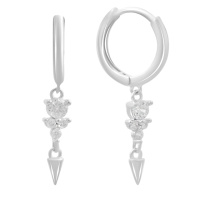 Серебряные серьги CatalogSilver с фианитами (2181217)
