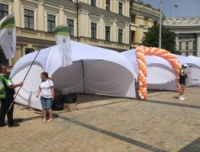 Шатер палатка «PARK» 4х4 цвет белый. Палатка выставочная. Киев