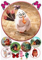 Вафельные картинки на тему: Angry birds