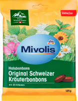 Леденцы от кашля на основе трав Mivolis Original Schweizer Kräuterbonbons