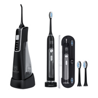 Набір Портативний іригатор MEDICA+ Prowater Clean 7.0 + Ультразвукова зубна щітка MEDICA+ PROBRUSH 9.0 black (Japan)