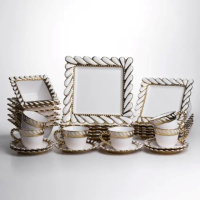 Сервіз порцеляновий Tiffany 24 предмети на 6 персон XZ-24PCS