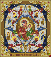 А3 Схема для вышивки Икона Божией матери «Неопалимая купина»