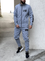 Утеплений спортивний костюм Puma сірий