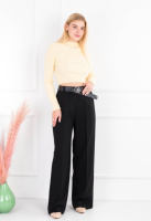 Жіночі чорні брюки-палаццо