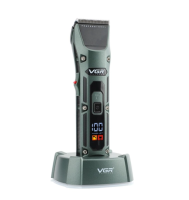 Акумуляторна машинка для стрижки VGR V-696 з насадками та LCD дисплеєм · Бездротовий триммер з зарядною док-станцією · USB зарядка