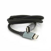 Кабель Type-C to Type-C (USB 3.2 GEN2 male to male), оплетка, Black, длина 1м, поддержка 100W/10Gbps, 4K60HZ audio/video outpout, BOX