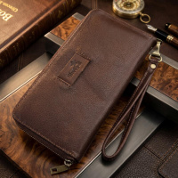 Мужской кожаный клатч для карт купюр и документов SHVIGEL 19121 Коричневый