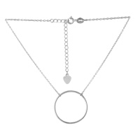 Серебряное колье CatalogSilver с без камней, вес изделия 3,39 гр (2052883) 350400 размер