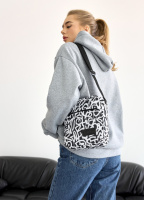 Жіноча сумка через плече мессенджер високої якості українського виробництва- чорний принт «GRAPHITY»