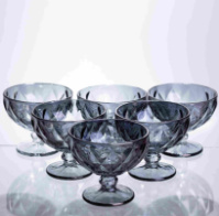 Набір креманок Fractal 6 штук по 300 мл HP-19-271 прозора креманка для десертів йогуртів морозива