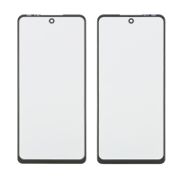 Стекло тачскрина с OCA плёнкой для TECNO POVA 5 (LH7n) чёрное с олеофобным покрытием, закалённое
