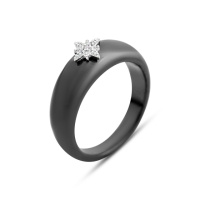 Серебряное кольцо CatalogSilver с керамикой, вес изделия 3,77 гр (2154389) 16.5 размер
